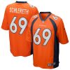 NFL Men's Denver Broncos Mark Schlereth Nike Orange Game Retired Player Jersey