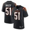 NFL Men's Cincinnati Bengals Markus Bailey Nike Black Game Jersey