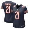 NFL Women's Chicago Bears Xavier Crawford Nike Navy Player Game Jersey