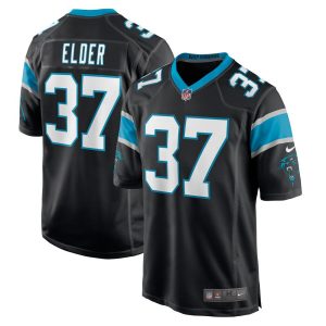 NFL Men's Carolina Panthers Corn Elder Nike Black Player Game Jersey