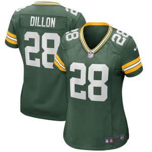 NFL Women's Green Bay Packers AJ Dillon Nike Green Player Game Jersey