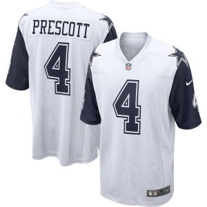 NFL Men's Dallas Cowboys Dak Prescott Nike White Alternate Game Jersey