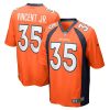 NFL Men's Denver Broncos Kary Vincent Jr. Nike Orange Game Jersey