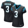 NFL Women's Carolina Panthers Robby Anderson Nike Black Player Game Jersey