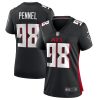 NFL Women's Atlanta Falcons Mike Pennel Nike Black Game Jersey