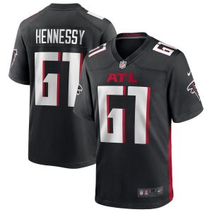 NFL Men's Atlanta Falcons Matt Hennessy Nike Black Player Game Jersey