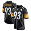 NFL Men's Pittsburgh Steelers Demarcus Christmas Nike Black Game Jersey