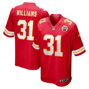 NFL Men's Kansas City Chiefs Darrel Williams Nike Red Game Jersey