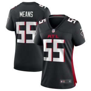 NFL Women's Atlanta Falcons Steven Means Nike Black Game Jersey