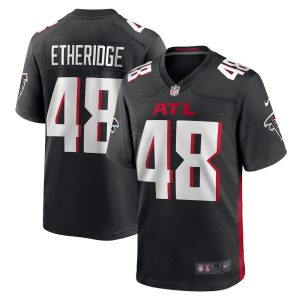 NFL Men's Atlanta Falcons Dorian Etheridge Nike Black Game Jersey