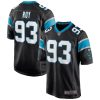 NFL Men's Carolina Panthers Bravvion Roy Nike Black Game Jersey