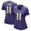 NFL Women's Baltimore Ravens Jamal Lewis Nike Purple Game Retired Player Jersey