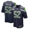 NFL Men's Seattle Seahawks Darrell Taylor Nike College Navy Game Jersey