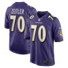NFL Men's Baltimore Ravens Kevin Zeitler Nike Purple Game Jersey