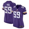 NFL Women's Minnesota Vikings Nick Vigil Nike Purple Game Jersey