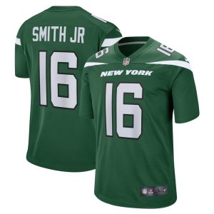 NFL Men's New York Jets Jeff Smith Nike Gotham Green Player Game Jersey