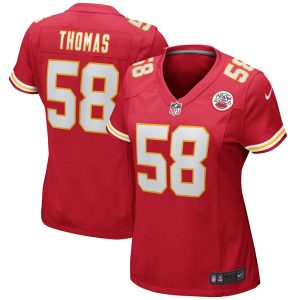 NFL Women's Kansas City Chiefs Derrick Thomas Nike Red Game Retired Player Jersey