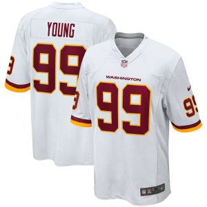 NFL Men's Washington Football Team Chase Young Nike White Player Game Jersey