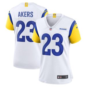 NFL Women's Los Angeles Rams Cam Akers Nike White Game Jersey