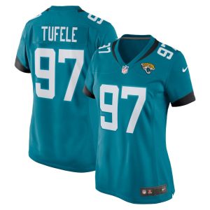 NFL Women's Jacksonville Jaguars Jay Tufele Nike Teal Nike Game Jersey