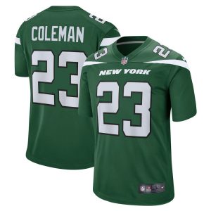 NFL Men's New York Jets Tevin Coleman Nike Gotham Green Game Jersey