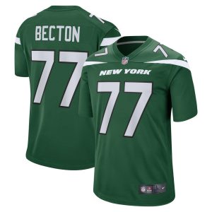 NFL Men's New York Jets Mekhi Becton Nike Gotham Green Player Game Jersey
