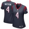 NFL Women's Houston Texans Deshaun Watson Nike Navy Game Player Jersey