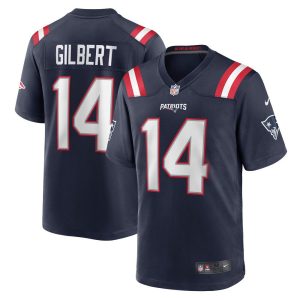 NFL Men's New England Patriots Garrett Gilbert Nike Navy Game Player Jersey