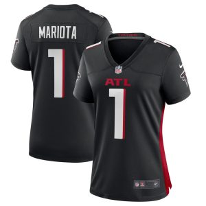 NFL Women's Atlanta Falcons Marcus Mariota Nike Black Game Jersey