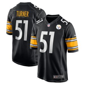 NFL Men's Pittsburgh Steelers Trai Turner Nike Black Game Jersey
