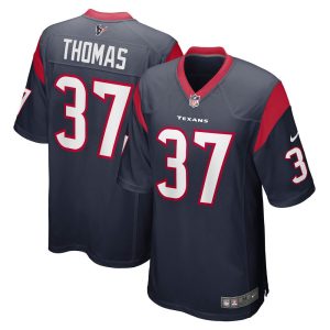 NFL Men's Houston Texans Tavierre Thomas Nike Navy Game Player Jersey