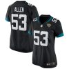NFL Women's Jacksonville Jaguars Dakota Allen Nike Black Game Jersey
