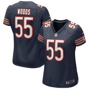 NFL Women's Chicago Bears Josh Woods Nike Navy Game Jersey