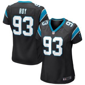 NFL Women's Carolina Panthers Bravvion Roy Nike Black Game Jersey