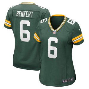 NFL Women's Green Bay Packers Kurt Benkert Nike Green Player Game Jersey