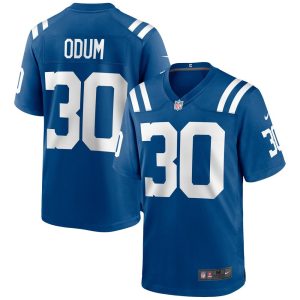 NFL Men's Indianapolis Colts George Odum Nike Royal Game Jersey