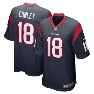 NFL Men's Houston Texans Chris Conley Nike Navy Game Jersey