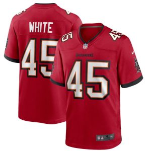NFL Men's Tampa Bay Buccaneers Devin White Nike Red Player Game Jersey