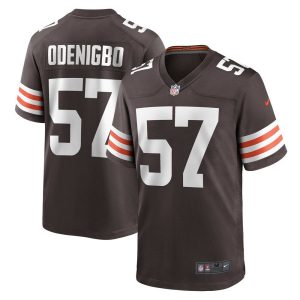 NFL Men's Cleveland Browns Ifeadi Odenigbo Nike Brown Game Jersey