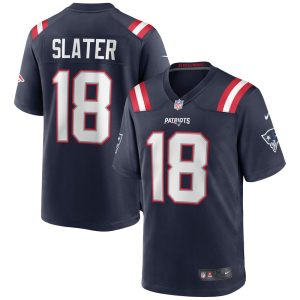 NFL Men's New England Patriots Matthew Slater Nike Navy Game Jersey