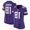 NFL Women's Minnesota Vikings Bisi Johnson Nike Purple Game Jersey