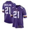 NFL Men's Minnesota Vikings Bashaud Breeland Nike Purple Game Jersey