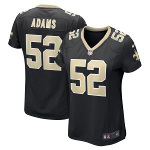 NFL Women's New Orleans Saints Montravius Adams Nike Black Game Jersey