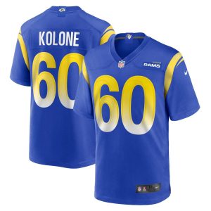 NFL Men's Los Angeles Rams Jeremiah Kolone Nike Royal Game Player Jersey