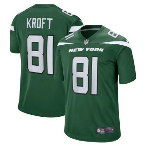 NFL Men's New York Jets Tyler Kroft Nike Gotham Green Game Jersey