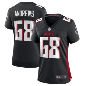 NFL Women's Atlanta Falcons Josh Andrews Nike Black Game Player Jersey