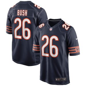 NFL Men's Chicago Bears Deon Bush Nike Navy Game Jersey
