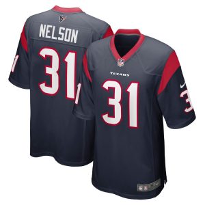 NFL Men's Houston Texans Steven Nelson Nike Navy Game Jersey