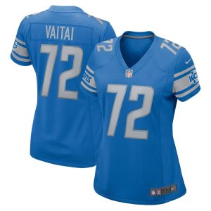 NFL Women's Detroit Lions Halapoulivaati Vaitai Nike Blue Game Jersey