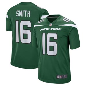 NFL Men's New York Jets Jeff Smith Nike Gotham Green Game Jersey